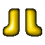 gold boots
