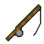 fishing rod uncast